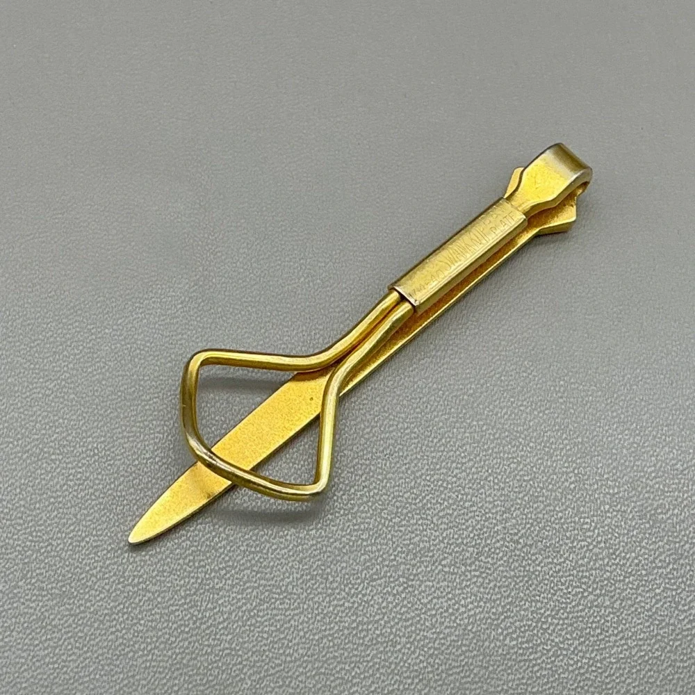 Swank Vintage Gold Tone Sword Dagger Tie Clip Tie Bar Men's Novelty Accessory
